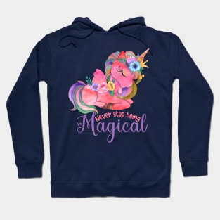 Cute magical unicorn shirt Hoodie